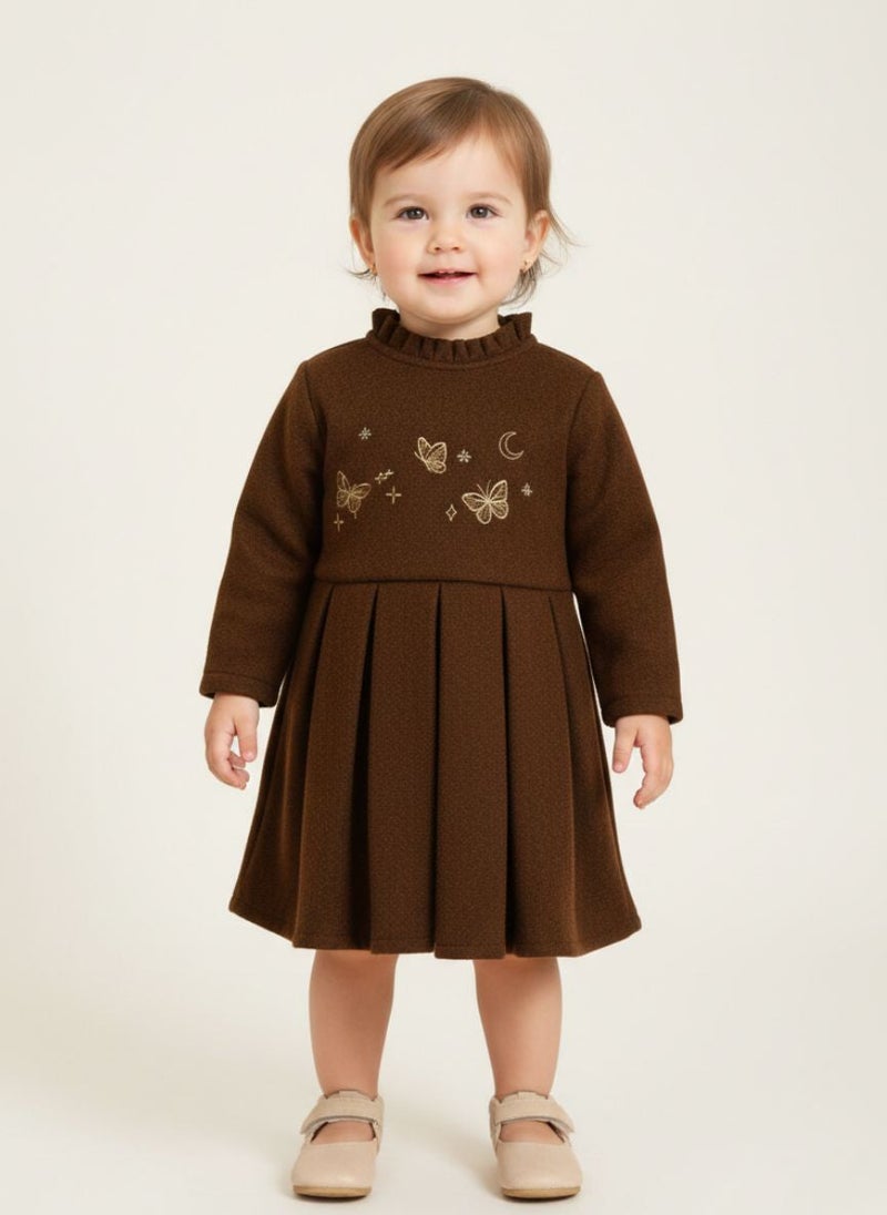 Cloud Fashion Brown Butterfly Dress - Image 1